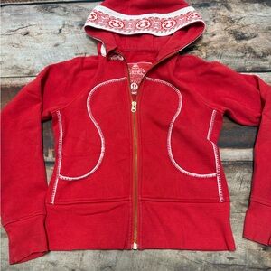 Limited edition lululemon red scuba hoodie